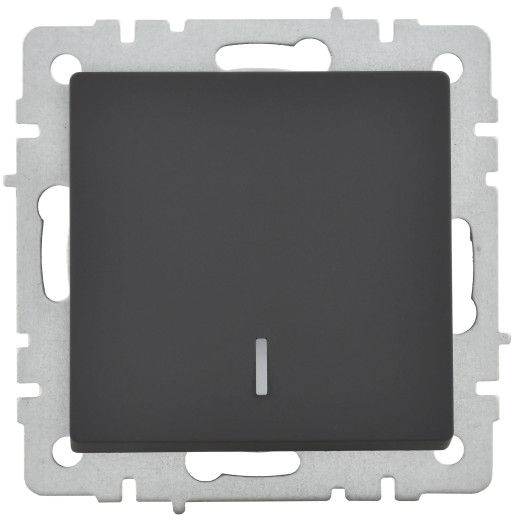 BRITE Выключ. 1-кл. с инд. 10А ВС10-1-1-БрГ граф. IEK