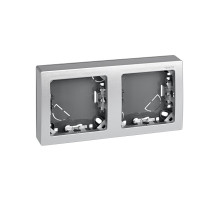 Simon 73 loft Алюминий Рамка 2-ая горизонтальная 75х146 мм