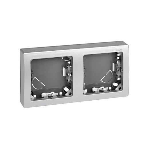 Simon 73 Алюминий Рамка 2-я горизонтальная 75х146 мм