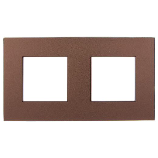 SKANDY Рамка 2-мест. SK-F32Br металл шоколад IEK