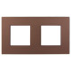 SKANDY Рамка 2-мест. SK-F32Br металл шоколад IEK