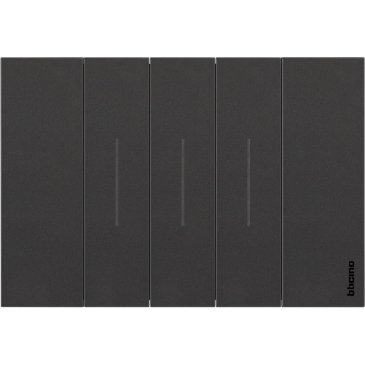 LIVING NOW. Декоративная рамка 3 модуля.Цвет Черный.