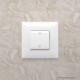 Выключатель одноклавишный в стену, Avanti, белое облако