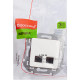 Розетка компьютерная двойная RJ45 категория 5e UTP - Legrand/Daccord Inspiria - белый