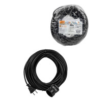 TDM Удлинитель-шнур силовой народный ПВС 3500 Вт б/з, 10м, штепс. гнездо