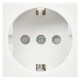 РКС-20-30-П-К Розетка с з/к 2к (2 мод) ПРАЙМЕР белая IEK