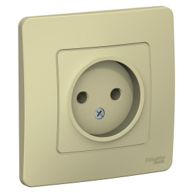 Systeme Electric Blanca внутр Беж Розетка б/з без шторок, 16А, 250В