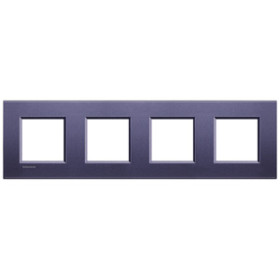 BT LL Синий шелк Рамка прямоугольная, 4 поста.