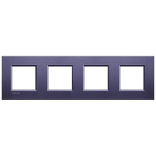 Livinglight Рамка прямоугольная, 4 поста, цвет Синий шелк