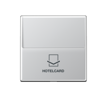 JUNG A 500 Алюминий Накладка карточного выключателя (без механизма) для кнопок (с подстветкой)