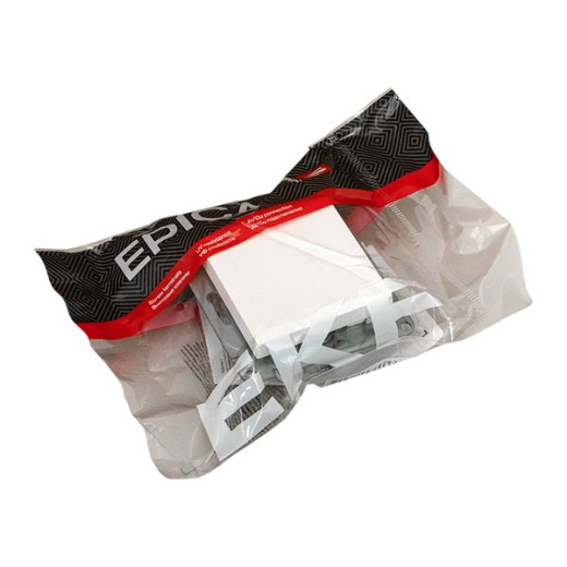 Механизм выключателя, одноклавишный, белый Эпика EKF