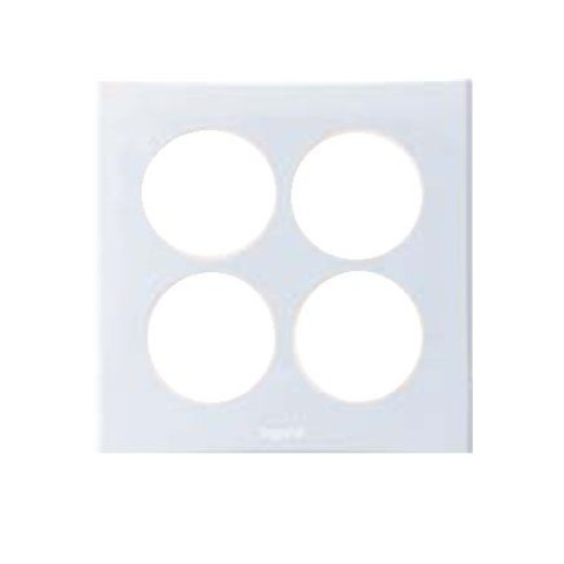 Zunis Белый Накладка розетки 4-ой