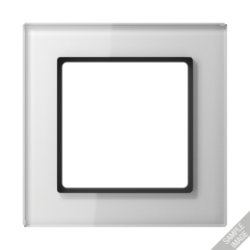 JUNG A creation Стекло Белое Рамка 5-ая