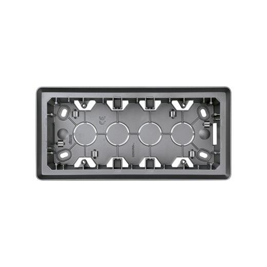 Simon 82 Detail Коробка наружной установки на  3 поста,  алюминий