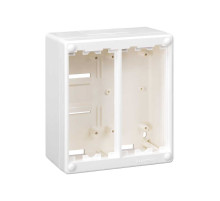 Simon Connect Белая Коробка Cima для поверхностного монтажа в сборе, на 2 Cima-модуля