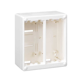 Simon Connect Белая Коробка Cima для поверхностного монтажа в сборе, на 2 Cima-модуля