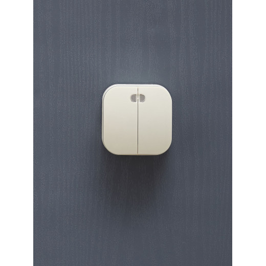 GLORY Выключ. 2-кл. с инд. о/у 10А ВС20-2-1-ХК крем. IEK