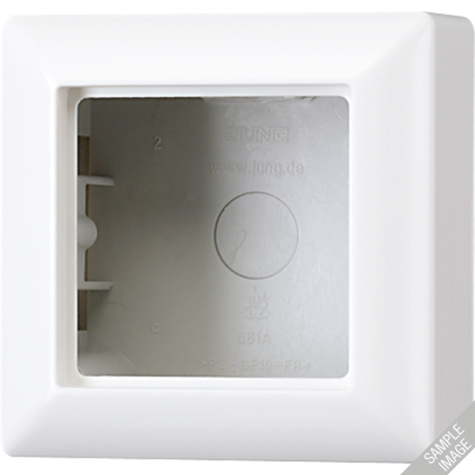 Коробка для накладного монтажа 1-кратная, шампань