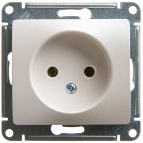 Systeme Electric Glossa Перламутр Розетка б/з , 16А