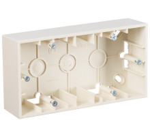 Simon 15 Бежевая Коробка 2-ая для наружного монтажа