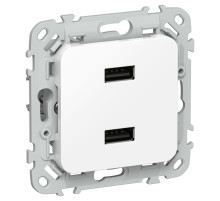 FLITE Роз. USB AA 2,1А РЮ-2-ФлБ бел. IEK