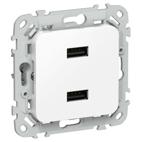 FLITE Роз. USB AA 2,1А РЮ-2-ФлБ бел. IEK