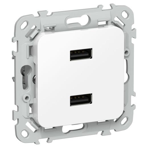 FLITE Роз. USB AA 2,1А РЮ-2-ФлБ бел. IEK