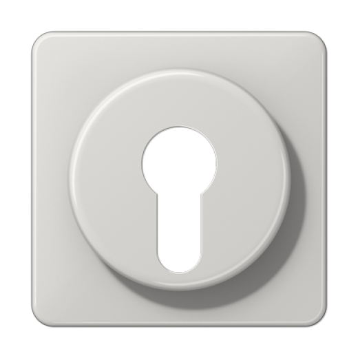 Крышка для выключателя с замком, светло-серая