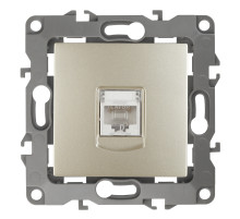 ЭРА Розетка Серия 12 12-3107-04 информационная RJ45 IP20 шампань