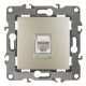 Розетка ЭРА Серия 12 12-3107-04 информационная RJ45 IP20 шампань