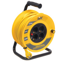 IEK Катушка УК30 с т/з 4 места 2Р+PЕ/30м 3х1,0 мм2 