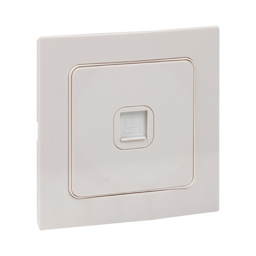 Стокгольм Механизм Розетки RJ-45 1-местной белый EKF PROxima