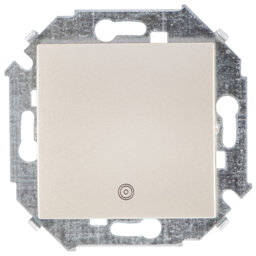 Simon 15 Шампань Кнопка клавишная с пиктограммой, 16А, 250В, винт.заж.