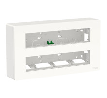 Schneider Electric Unica System+ Блок открытой установки 2х5 антибактериальный