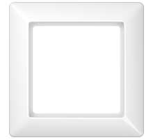 JUNG AS 500 Белая Рамка 1-ая ударопрочная