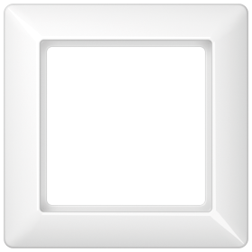 JUNG AS 500 Белая Рамка 1-ая ударопрочная