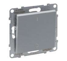 Legrand/Daccord SUNO Алюминий Выключатель двухполюсный 16АХ 250В. Винтовые зажимы.