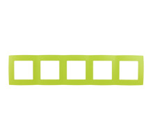 ЭРА 12-5005-26 Рамка на 5 постов, Эра12, лайм (10/100/1600)