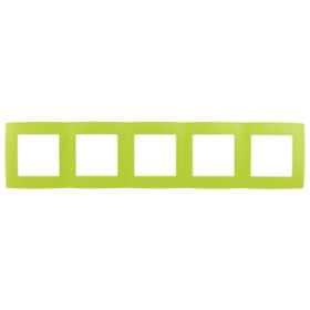 ЭРА 12-5005-26 Рамка на 5 постов, Эра12, лайм (10/100/1600)