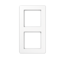 JUNG A Flow Белый Рамка 2-ая для вертикальной и горизонтальной установки