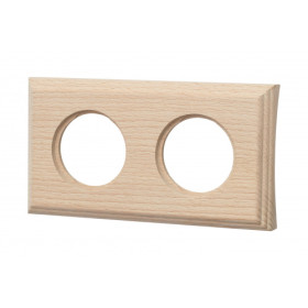 BIRONI Шедель Бук Натурэль Рамка 2-ая на бревно 240мм (скрытый монтаж)