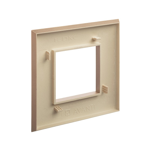 Рамка 1 пост (2 мод.), Avanti, кремовый жемчуг