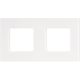 Niko Pure Прозрачный белый Рамка на 2 поста