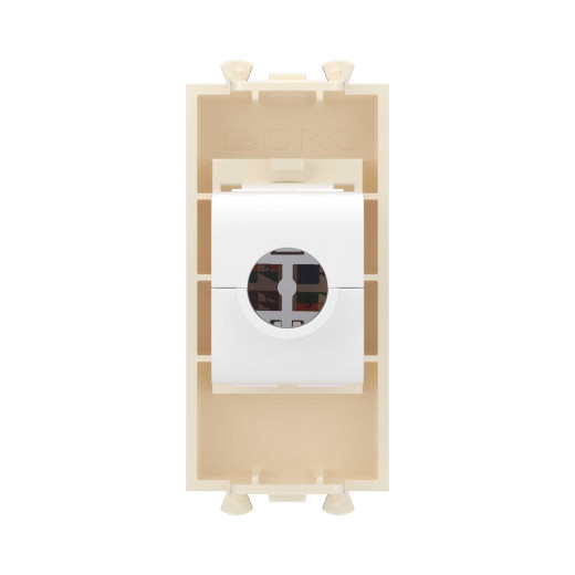 Компьютерная розетка RJ-45 без шторки модульная, кат.5е, Avanti, ванильная дымка, 1 модуль