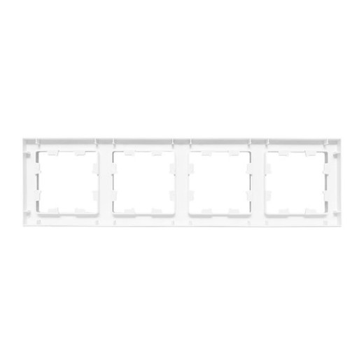 4 - местная рамка, белая, пластик Эпика EKF