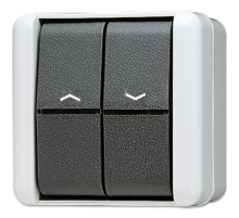 JUNG Выключатель управления жалюзи для накладного монтажа IP44