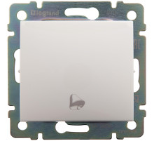 Legrand Valena Бел Выключатель кнопочный 1-клавишный с символом 