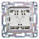 SKANDY Выключ. 2-кл. с инд. 10А SK-V09S сереб. IEK