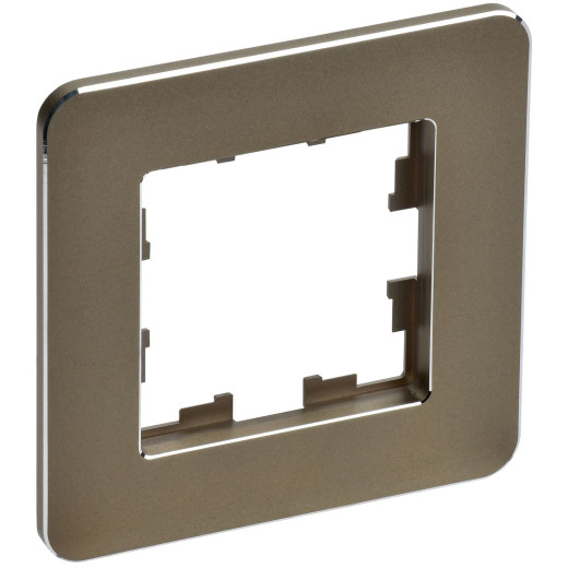 BRITE Рамка 1-мест. РУ-1-1-Бр металл латунь RE IEK