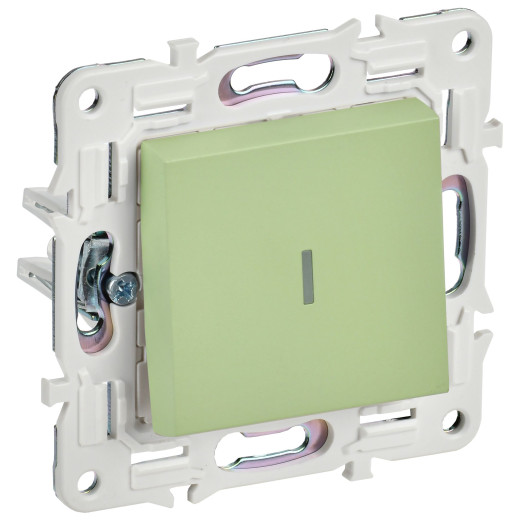 SKANDY Выключ. 1-кл. прох. с инд. 10А SK-V08M мятн. IEK